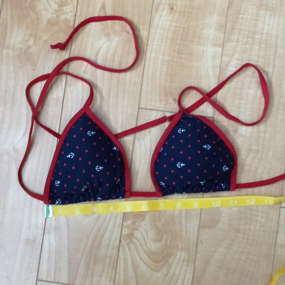🌴🤯2/$20! ⚓️bikini top in anchor & heart print and red bikini bottoms ⛵️ - Picture 5 of 8